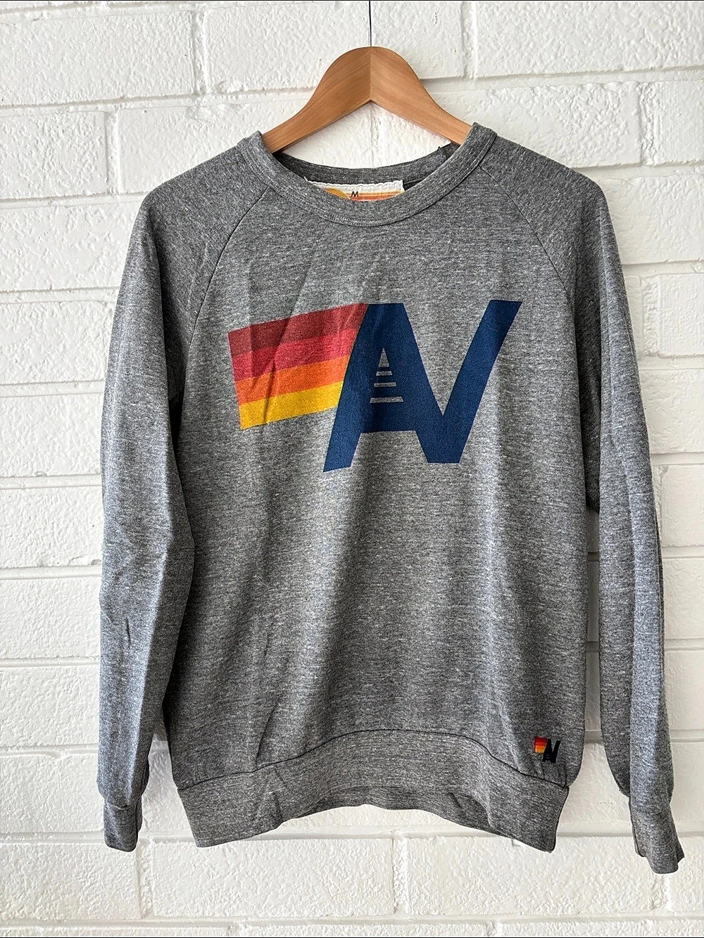 Aviator Nation Bolt Classic Crew Sweatshirt Medium